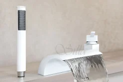 Robinet De Baignoire|Silla Global Silla Robinet De Baignoire en Laiton sur plage 3 trous, Blanc