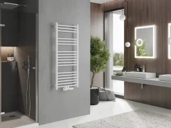 Silla Global Silla Sèche-serviettes eau chaude 389W 120x50x4,8cm, Blanc