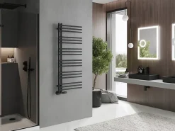 Silla Global Silla Sèche-serviettes eau chaude 456W 120x50x6,6cm, Gris