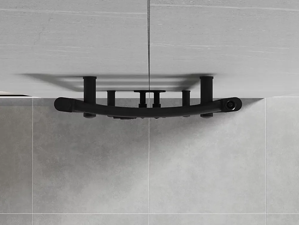 Silla Global Silla Sèche-serviettes eau chaude 442W 120x40x4,4cm, Noir