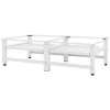 Ml-Design Socle machine à laver double avec étagère base sèche-linge blanc 150 kg/support