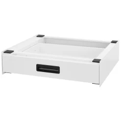 Etendoir À Linge|Ml-Design Socle pour machine à laver en acier blanc accessoire avec tiroir 60,5x54x15 cm