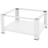 Etendoir À Linge|Ml-Design Socle pour machine à laver en acier blanc accessoire avec étagère 63x54x32 cm