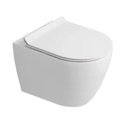 Wc Suspendu|Grohe Solido pack WC bâti-support autoportant + WC suspendu Ceramia PixL + abattant SoftClose + plaque noir (GRCEPXWT03-FR)