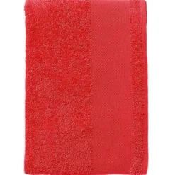 Gant De Toilette|Sols - Serviette de bain ISLAND Rouge (Taille unique)
