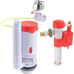 Chasse D'Eau|Somatherm for you - Pack mécanisme WC câble double chasse + Robinet flotteur alimentation réversible