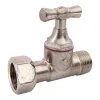 Chasse D'Eau|Somatherm for you - Robinet de WC droit nickelé brut M12/17 - Ecrou Prisonnier 12/17