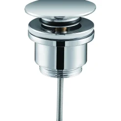 Imex Products Soupape de vidange clickclack en laiton chrome pour lavabo et bidet acier