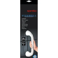 Spirella Barre de redressement ou d'appui PROF Acier Inox 30cm Blanc