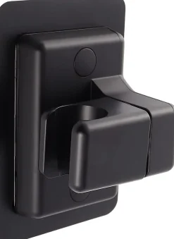 Deko Support de douche rotatif et réglable, support de pommeau de douche à main réglable, étanche (noir)