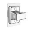 Pommeau De Douche, Flexible Et Barre De Douche|Deko Support de douche étanche à angle réglable, sans perçage (argent)