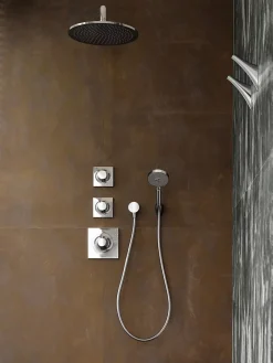 Pommeau De Douche, Flexible Et Barre De Douche|Hansgrohe Support douchette mural chromé Porter'S