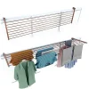 Etendoir À Linge|Foxydry Support linge pliable 2 positions corten 202x63x8 cm Duo
