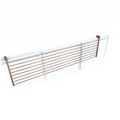 Etendoir À Linge|Foxydry Support linge pliable 2 positions corten 202x63x8 cm Duo