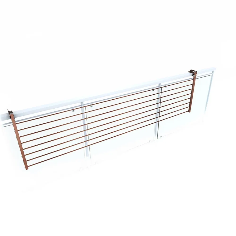 Etendoir À Linge|Foxydry Support linge pliable 2 positions corten 202x63x8 cm Duo