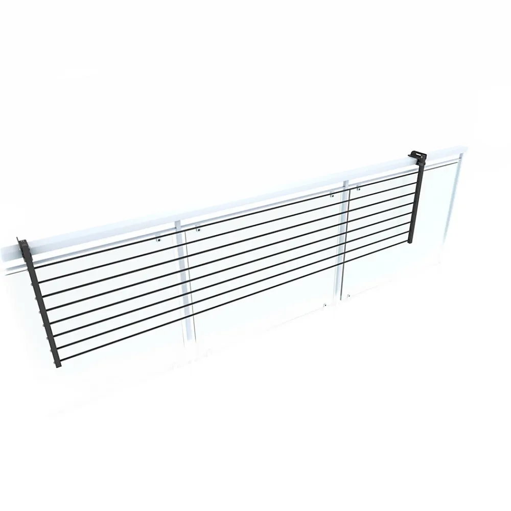 Foxydry Support linge pliable pour extérieur alu 202x63x8 cm Duo