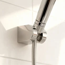GoodHome Support mural pour douchette chrome Cavally