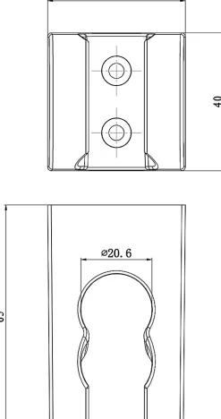 GoodHome Support mural pour douchette chrome Cavally
