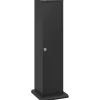 Homcom Support papier toilette - porte-papier toilette - armoire pour papier toilette - 3 niveaux + sortie papier MDF noir