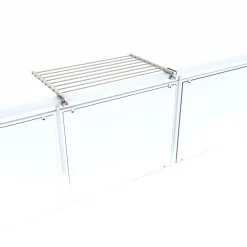 Foxydry Support pliable balcon blanc rabattable 62x63x8 cm Duo