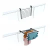 Foxydry Support pliable pour balcon extérieur 62x63x8 cm Duo