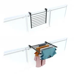 Foxydry Support pliable pour balcon extérieur 62x63x8 cm Duo