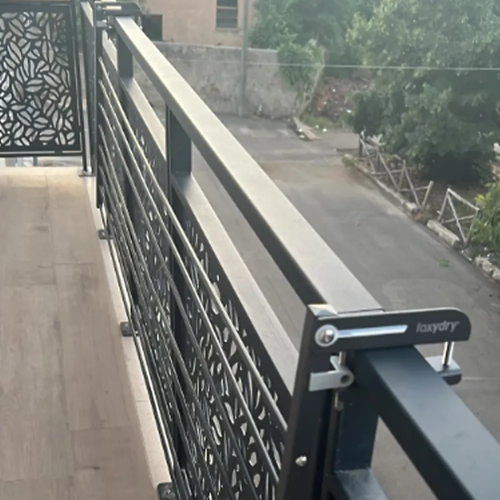 Foxydry Support pliable pour balcon extérieur 62x63x8 cm Duo