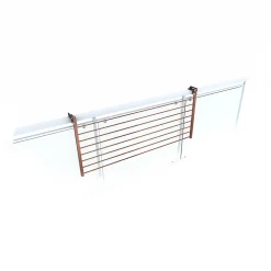 Foxydry Support rambarde corten rabattable 82x63x8 cm Duo