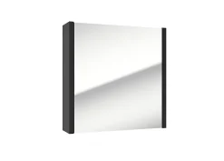 Armoire De Salle De Bains|Swiss Aqua Technologies Armoire à miroir SAT Delano 60x60 cm stratifié noir (DELANOG60C)