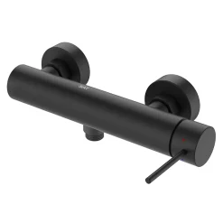 Robinet De Douche|Swiss Aqua Technologies Aurum mitigeur de douche mural 150 mm à levier sans set de douche, noir mat (SATBAUR268C)