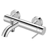 Siko Swiss Aqua Technologies Aurum mitigeur de baignoire mural 150 mm à levier sans set de douche, chrome brillant (SATBAUR222CR)