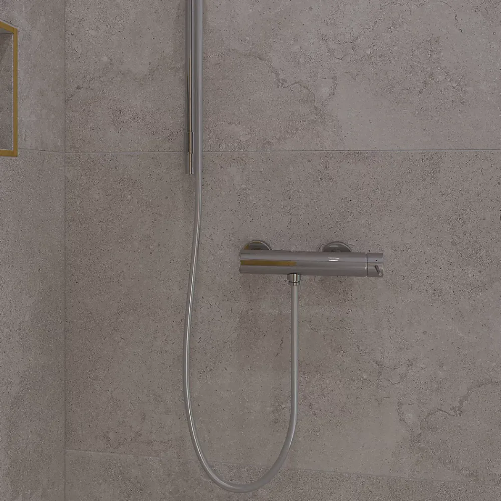 Swiss Aqua Technologies Aurum mitigeur de douche mural 150 mm à levier sans set de douche, chrome brillant (SATBAUR268CR)