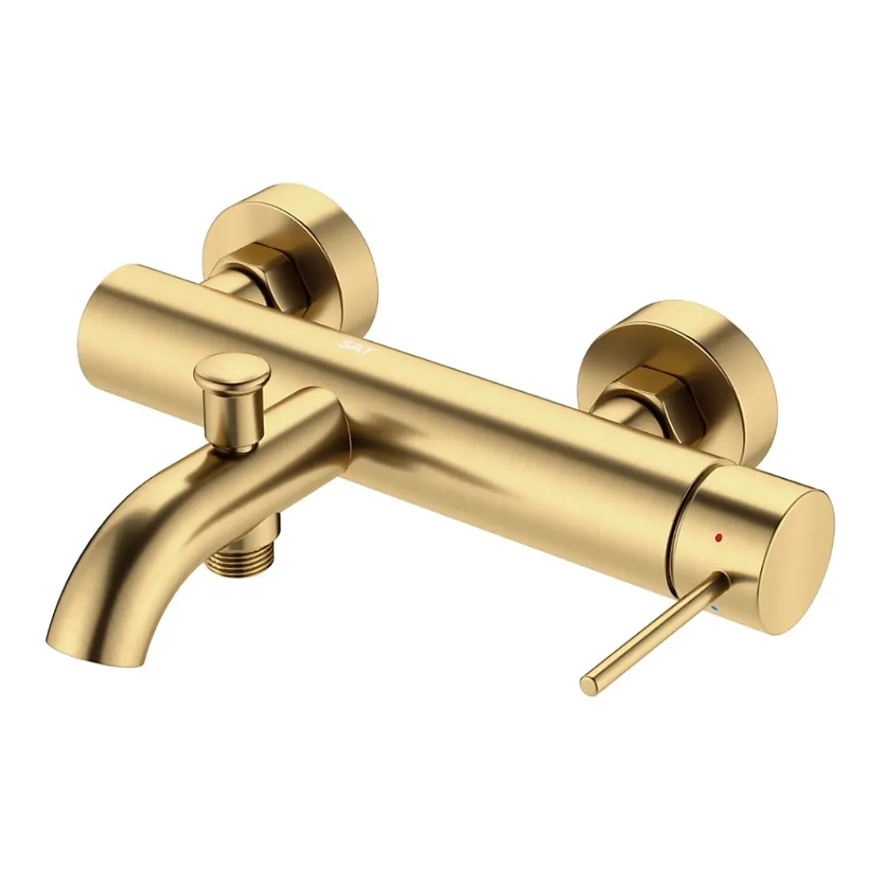 Swiss Aqua Technologies Aurum mitigeur bain/douche 150 mm à levier, or brossé (SATBAUR222BG)