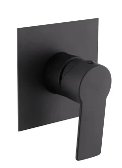 Swiss Aqua Technologies B-Way Set de finition pour mitigeur de douche à encastrer, avec levier + Corps encastré inclus, Noir mat