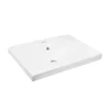 Swiss Aqua Technologies Brevis Lavabo suspendu avec trou pour robinetterie au milieu, 60x45x14cm (SATBRE6045S)