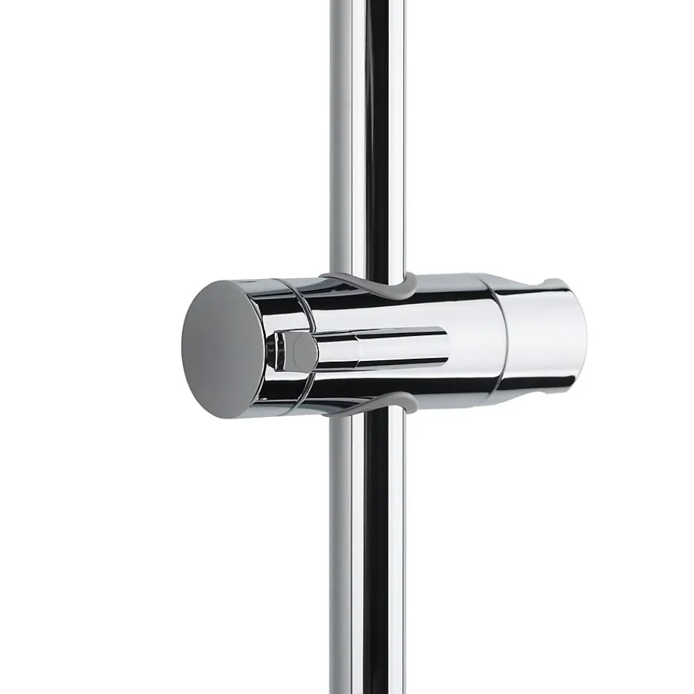Colonne De Douche Hydromassante|Swiss Aqua Technologies Colonne de douche avec mitigeur thermostatique et tête de douche XXL 255mm, Chrome (SATSSTPBCH)