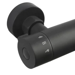 Colonne De Douche Thermostatique|Hansgrohe Swiss Aqua Technologies Colonne de douche XXL 250 avec mitigeur thermostatique, Douchette 3 jets, noir mat (SATSSTKEC)