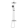 Colonne De Douche Hydromassante|Swiss Aqua Technologies Colonne de douche XXL 240 avec mitigeur thermostatique, Douchette 3 jets, Chrome (SATSSTK)