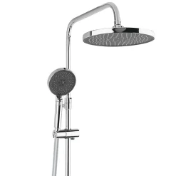 Colonne De Douche Hydromassante|Swiss Aqua Technologies Colonne de douche XXL 240 avec mitigeur thermostatique, Douchette 3 jets, Chrome (SATSSTK)