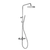 Swiss Aqua Technologies Colonne de douche, douchette stick Mitigeur thermostatique Barre réglable en hauteur, Gun métal SATDASSTK