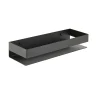 Etagère Salle De Bains|Swiss Aqua Technologies Etagère de salle de bain 30x10x5,5 cm, noir (SATDPOL3012MC)