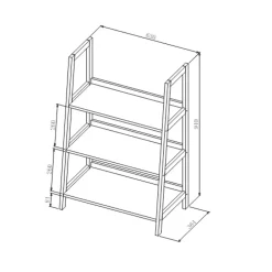Swiss Aqua Technologies Etagère sur pied Naturel Home 63x94x36,4 cm, bois (HOMEPOL3)