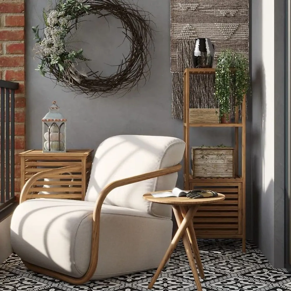 Swiss Aqua Technologies Etagère sur pied Naturel Home 35,5x123x39,5 cm, bois (HOMEREG4)