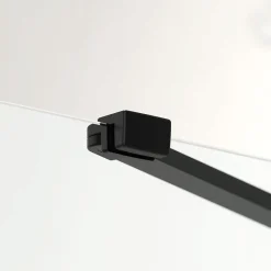 Paroi De Douche|Swiss Aqua Technologies Fusion ensemble porte pivotante /paroi 100x80cm anticalcaire avec profilés noir mat (SATFUD100S80C)