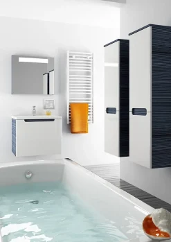 Baignoire Droite|Swiss Aqua Technologies Fusion 150 x 70 cm Baignoire gain de place en acrylique, sans pieds, blanc (SIKOVR150)