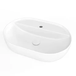Vasque À Poser|Swiss Aqua Technologies Infinitio Vasque à poser 60 x 40 x 12,5 cm, sans trop-plein, Blanc mat (SATINF6040M)