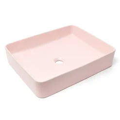 Vasque À Poser|Swiss Aqua Technologies Infinitio Vasque à poser 50 x 40 x 11 cm, sans trop-plein, Rose mat (SATINF5040PM)