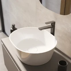 Swiss Aqua Technologies Miroir mural asymétrique sur corde 56x71cm, transparent (SATZLAN6071)