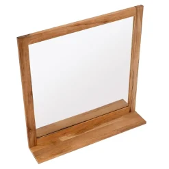 Swiss Aqua Technologies Miroir avec étagère Naturel Home 60x61,5 cm, bois (HOMEZRC)