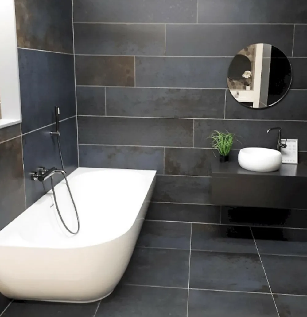 Swiss Aqua Technologies Nelly 175x82 cm Baignoire droite Autoportante orientation droite en marbre coulé, Blanc (NEL1700P)
